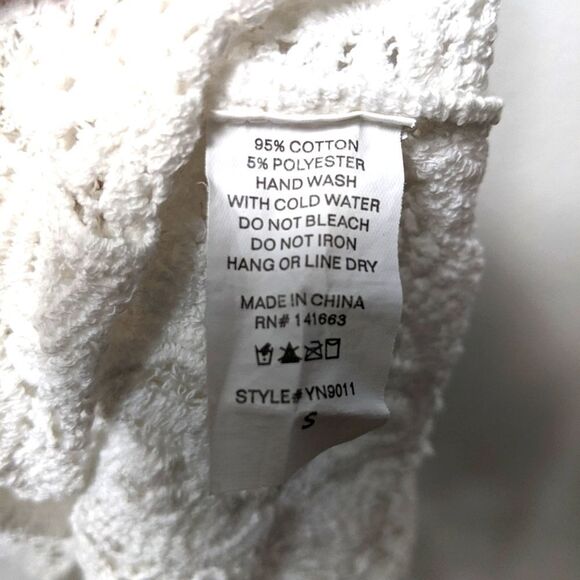 DULCIE White Crochet Lace Doily Dress S - Picture 7 of 8